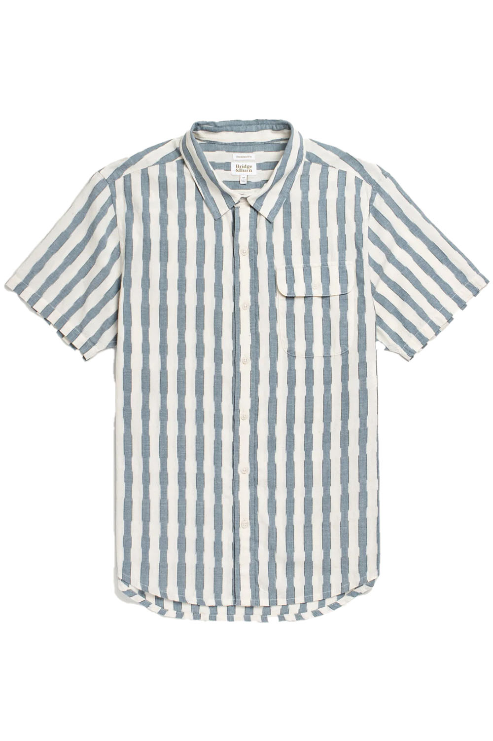 bridge and burn marten shirt beach stripe flatlay