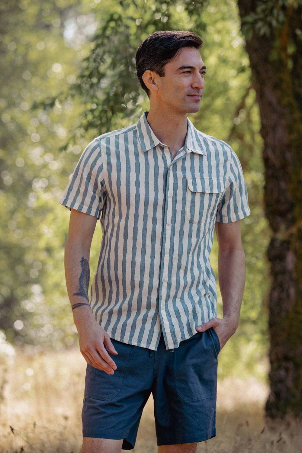 bridge and burn marten shirt beach stripe front