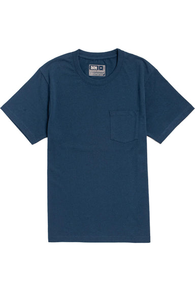 bridge and burn recycled pocket tee cobalt flatlay