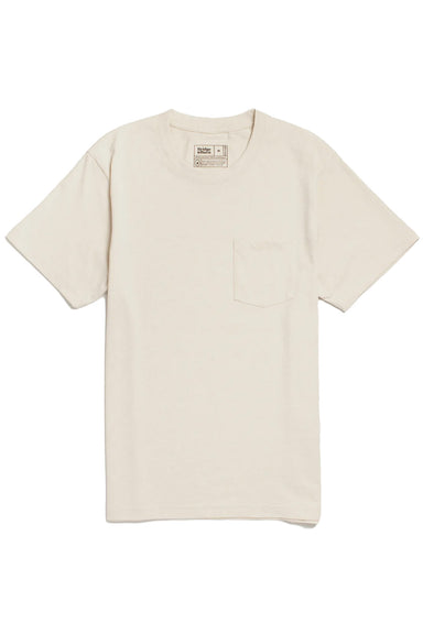 bridge and burn recycled pocket tee ivory flatlay
