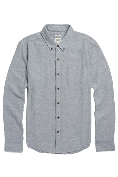 bridge and burn sutton slim shirt denim twill flatlay