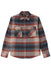 Brixton Bowery Flannel in Multi Shadow — Front view