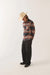 Brixton Bowery Flannel in Multi Shadow — Side view