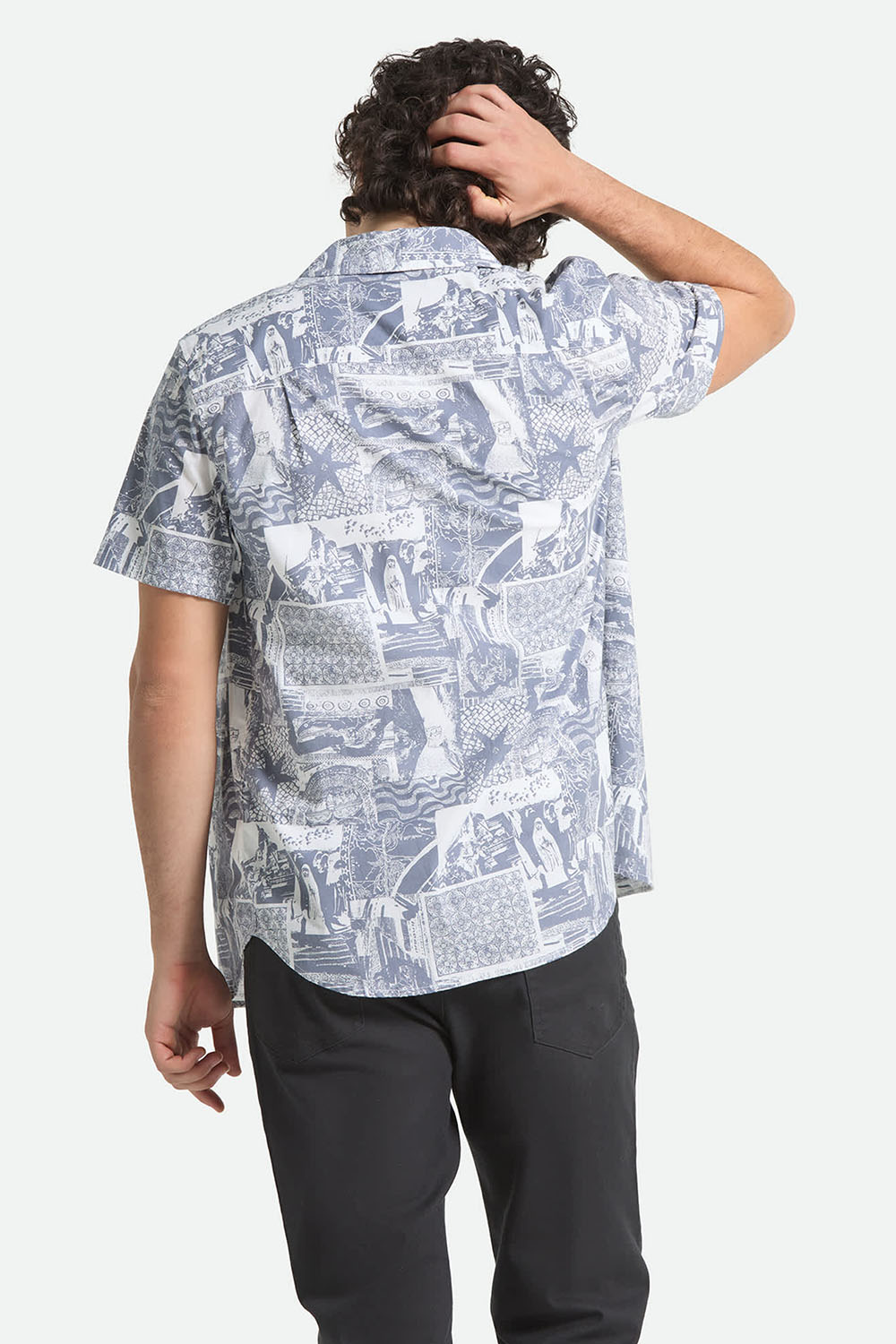 brixton-charter-print-short-sleeve-navy-white-collage-back