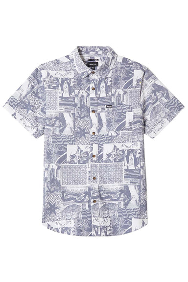 brixton-charter-print-short-sleeve-navy-white-collage-flatlay