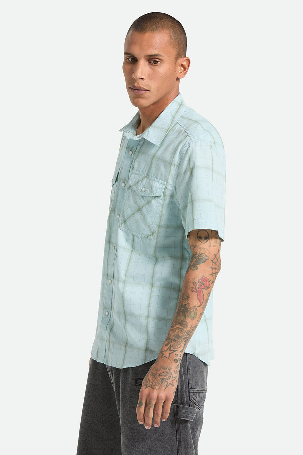 brixton-the-breezy-wayne-shirt-seafoam-plaid-side