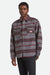 brixton altered threads overshirt multi blanket stripe front