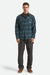 brixton builders bowery perf flannel night sage black