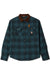brixton builders bowery perf flannel night sage black flatlay