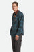 brixton builders bowery perf flannel night sage black side