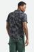 brixton charter print ss black trooper grey palm floral back