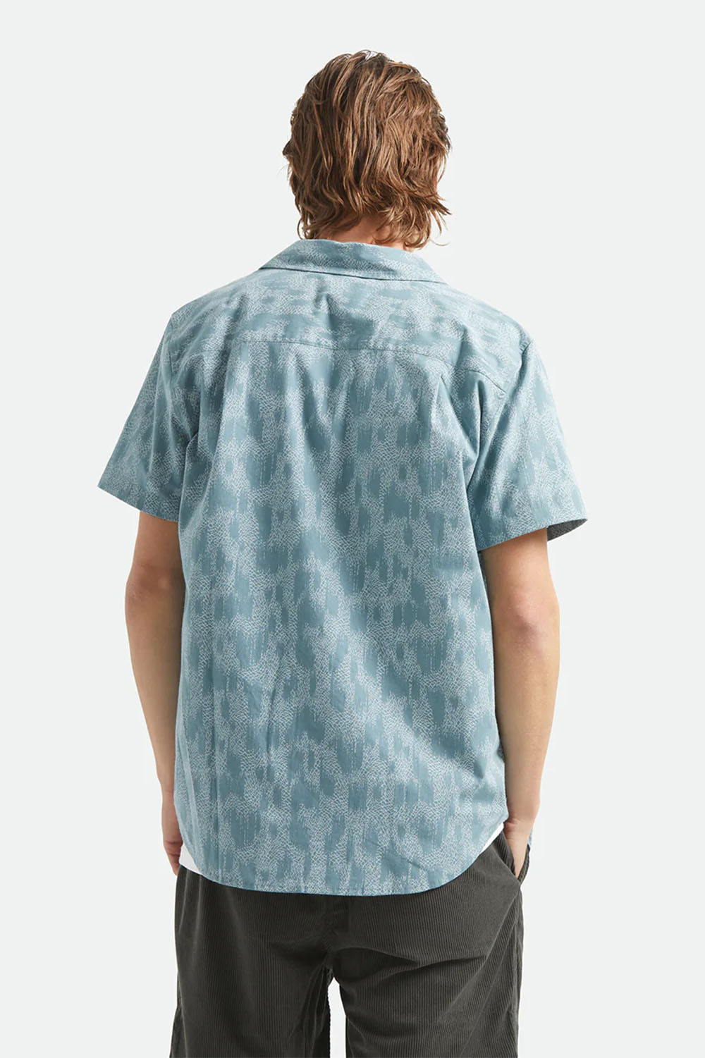 brixton charter print ss trooper crackle paint back