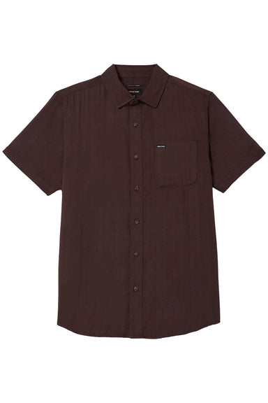 brixton charter slub ss chocolate flatlay