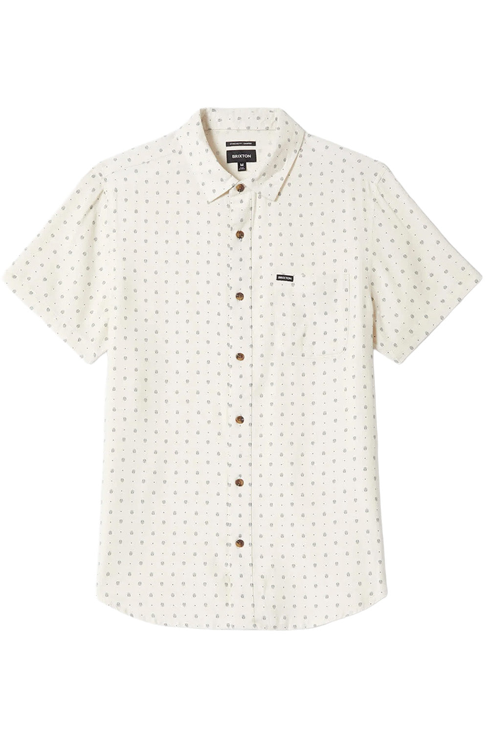 brixton charter slub ss off white micro geo flatlay