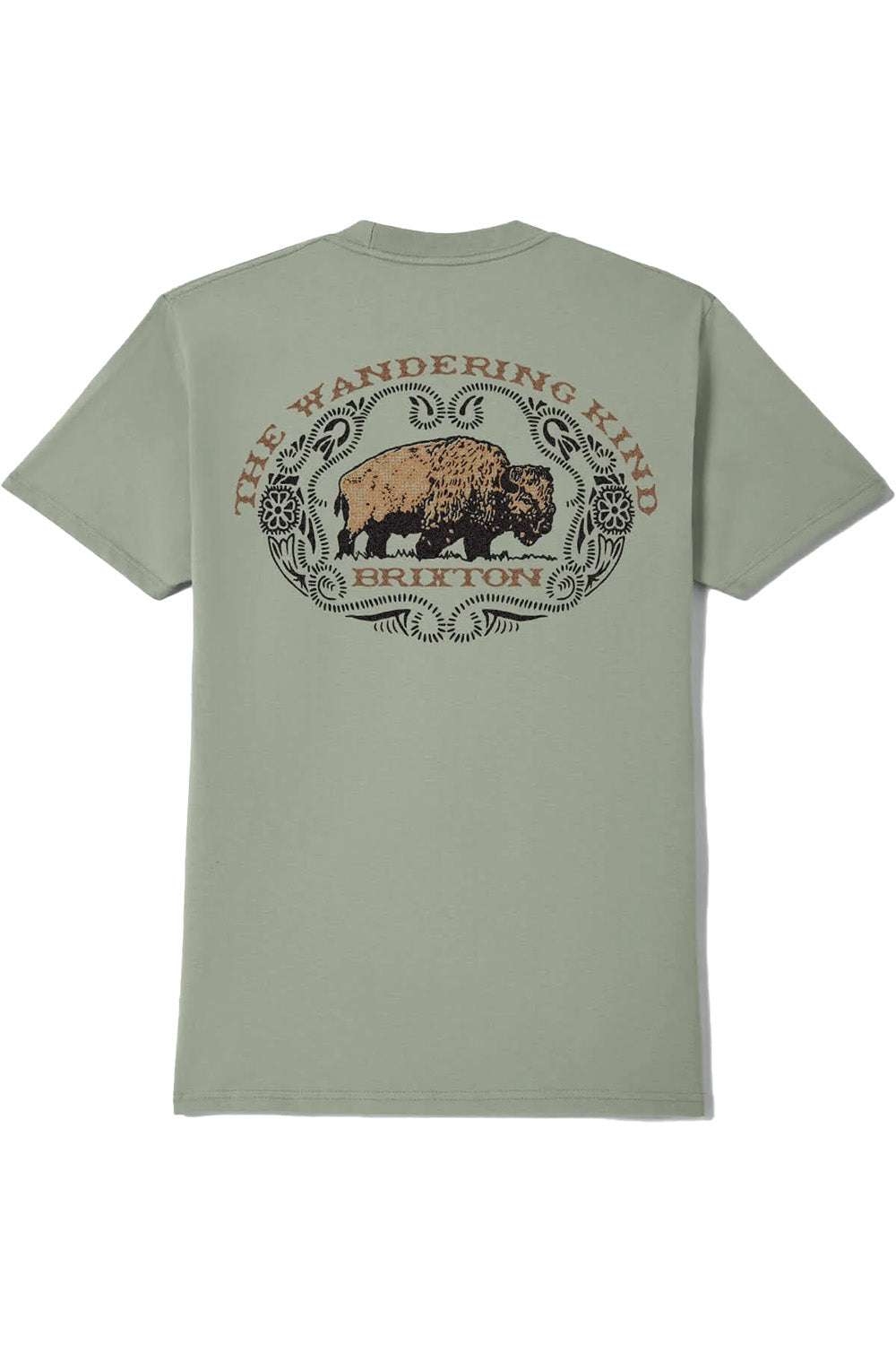 brixton coba ss desert green back