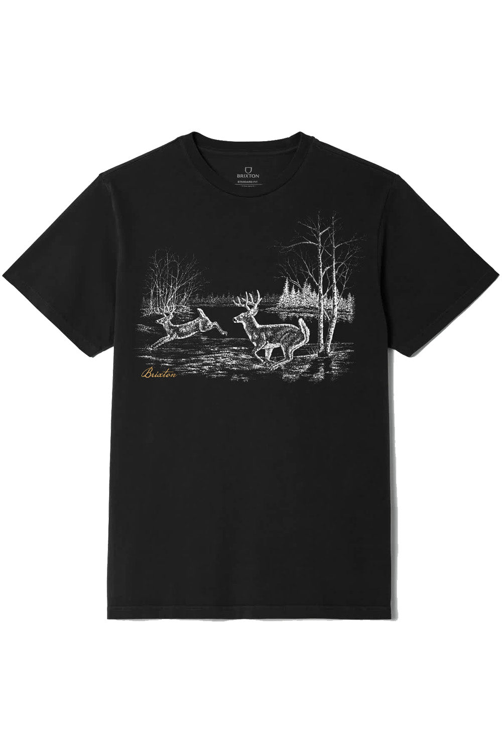 brixton gallop ss black worn wash front