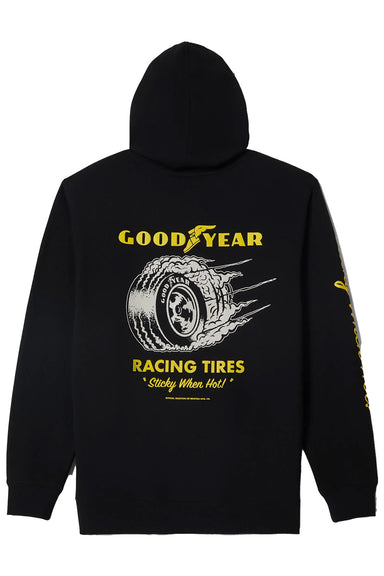 brixton goodyear cheater slick hood black back