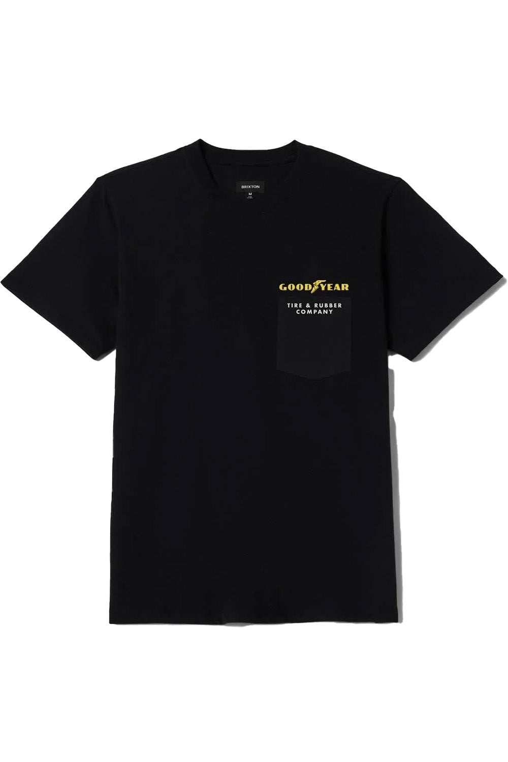 brixton goodyear service pocket tee black front