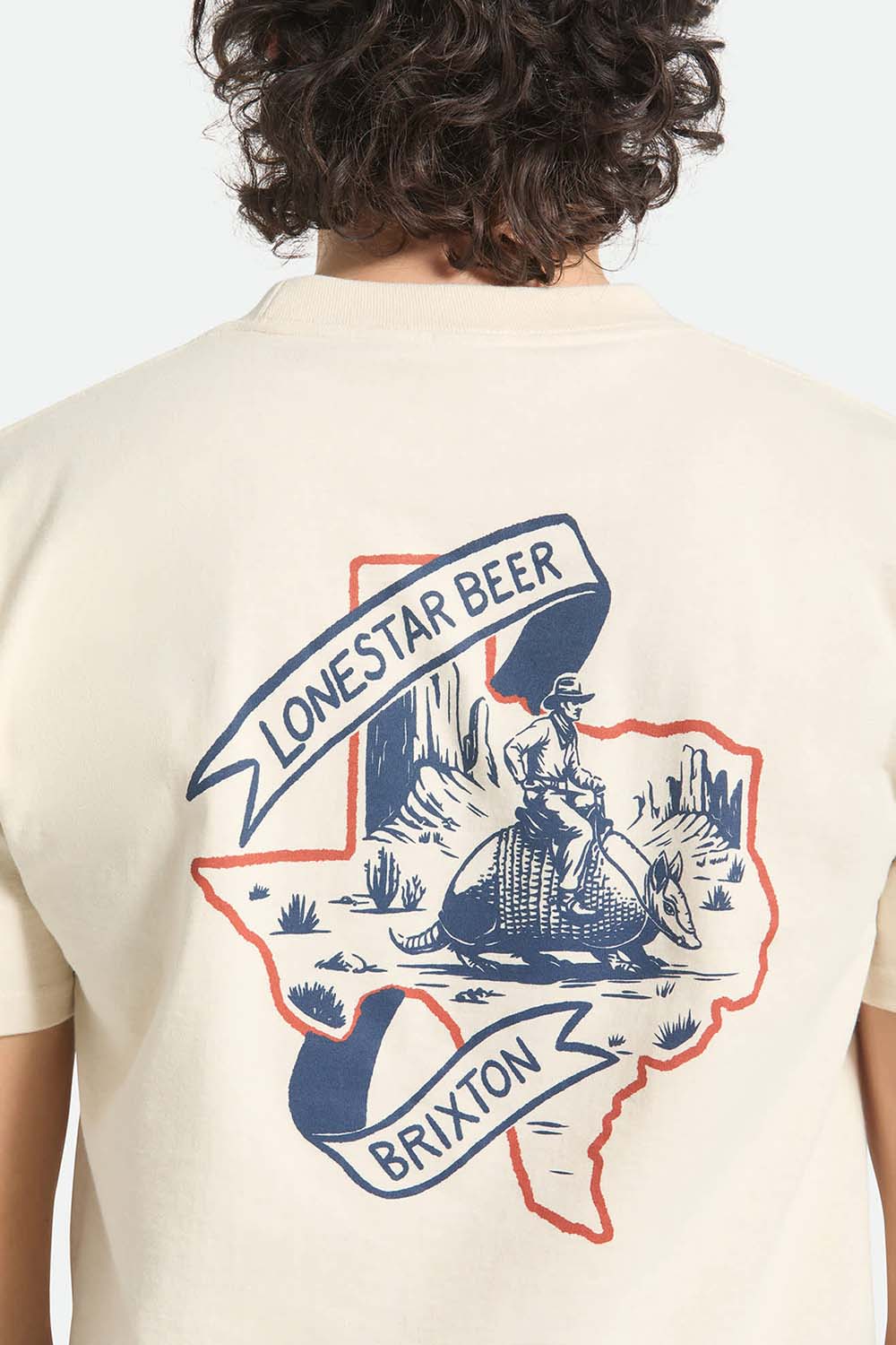 brixton lonestar armadillo ss cream back detail