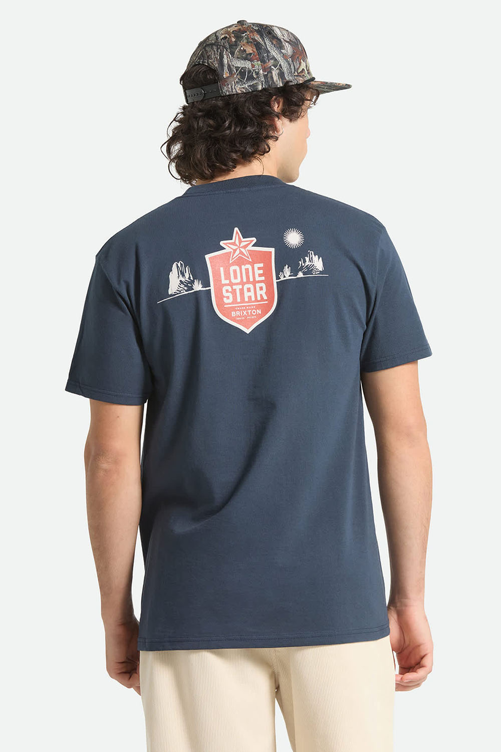 brixton lonestar desertscape ss navy back