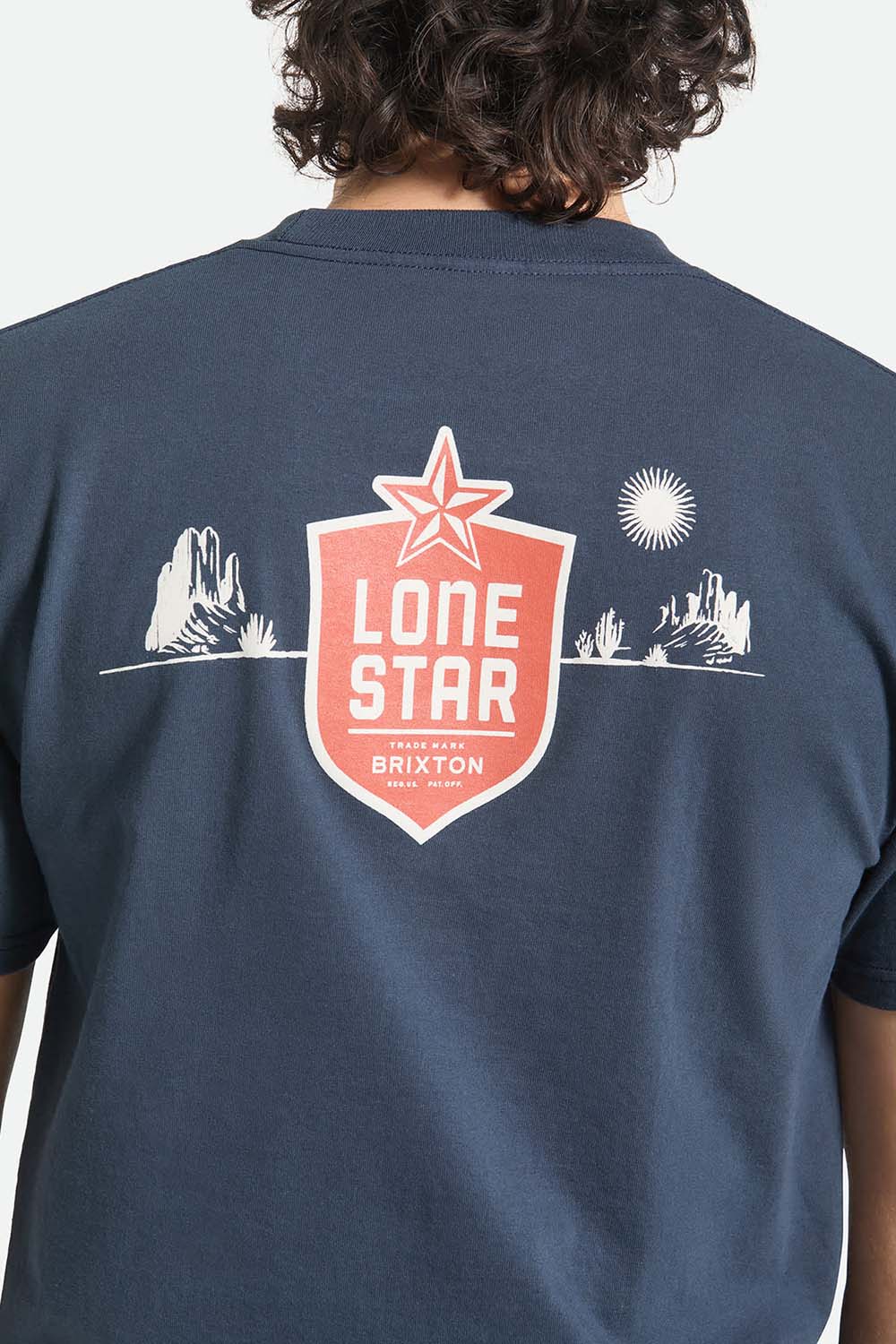 brixton lonestar desertscape ss navy detail