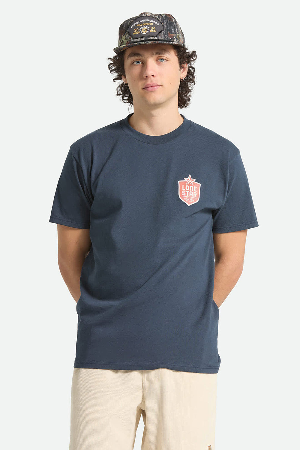 brixton lonestar desertscape ss navy front