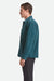 brixton new west overshirt night sage cord side