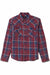 brixton waylon lw overshirt denim plaid flatlay