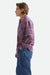 brixton waylon lw overshirt denim plaid side