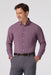 Mizzen + Main - Leeward LS - Eggplant Levi Plaid - Front