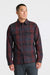 Roark Revival Diablo LS Flannel in Sangria — Front view