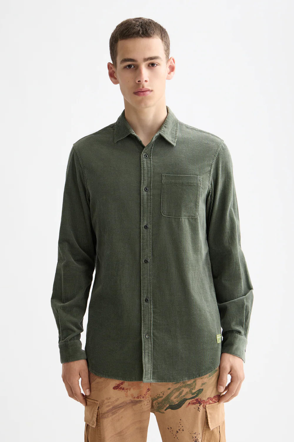 Scotch & Soda - Corduroy Shirt - Thyme - Front