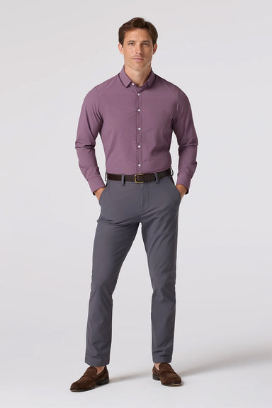 Mizzen + Main - Leeward LS - Eggplant Levi Plaid