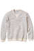 Marine Layer CLOUD 9 FLEECE CREWNECK Driftwood Baja Stripe Flatlay