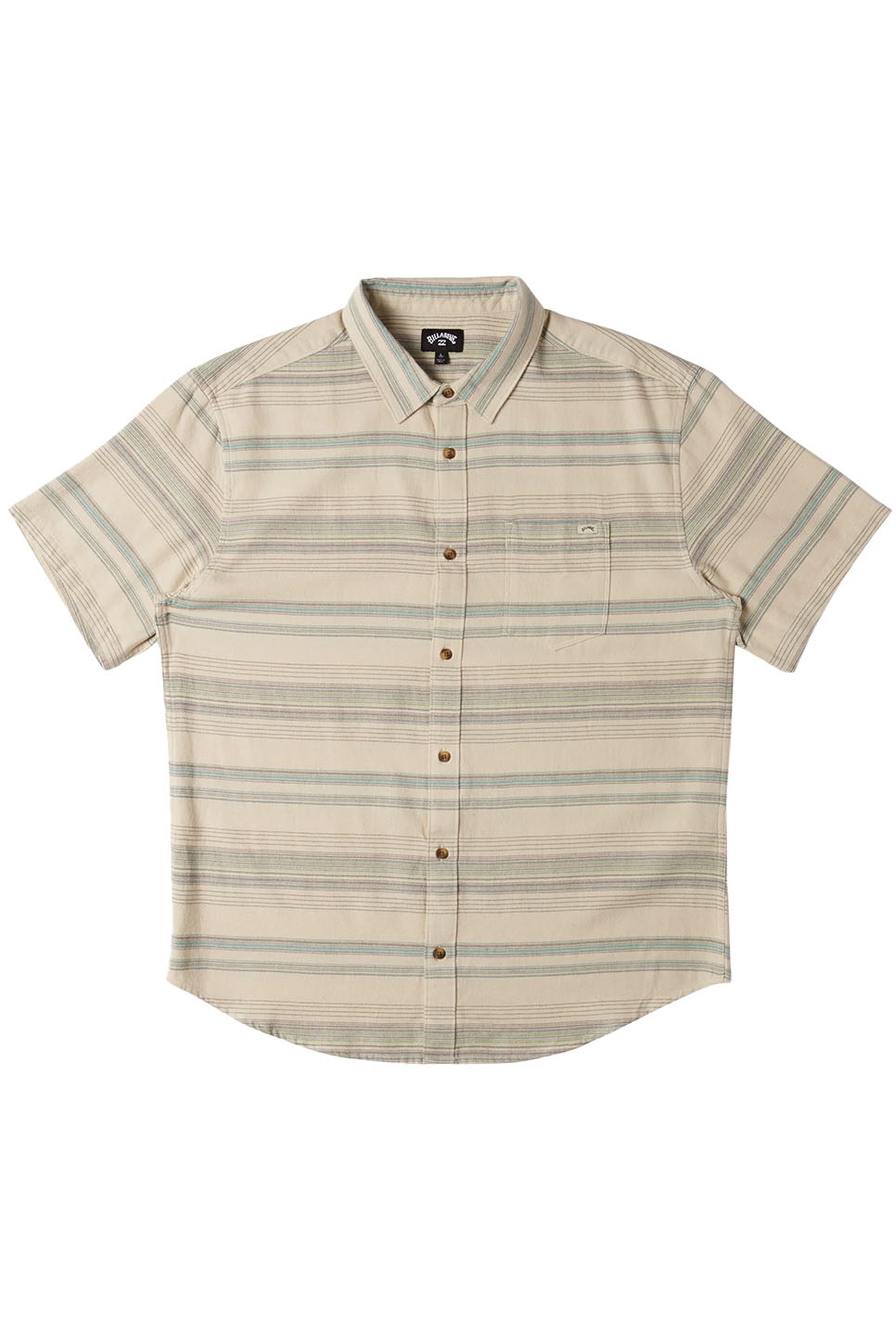 Billabong - All Day Stripe SS - Cream - Flatlay