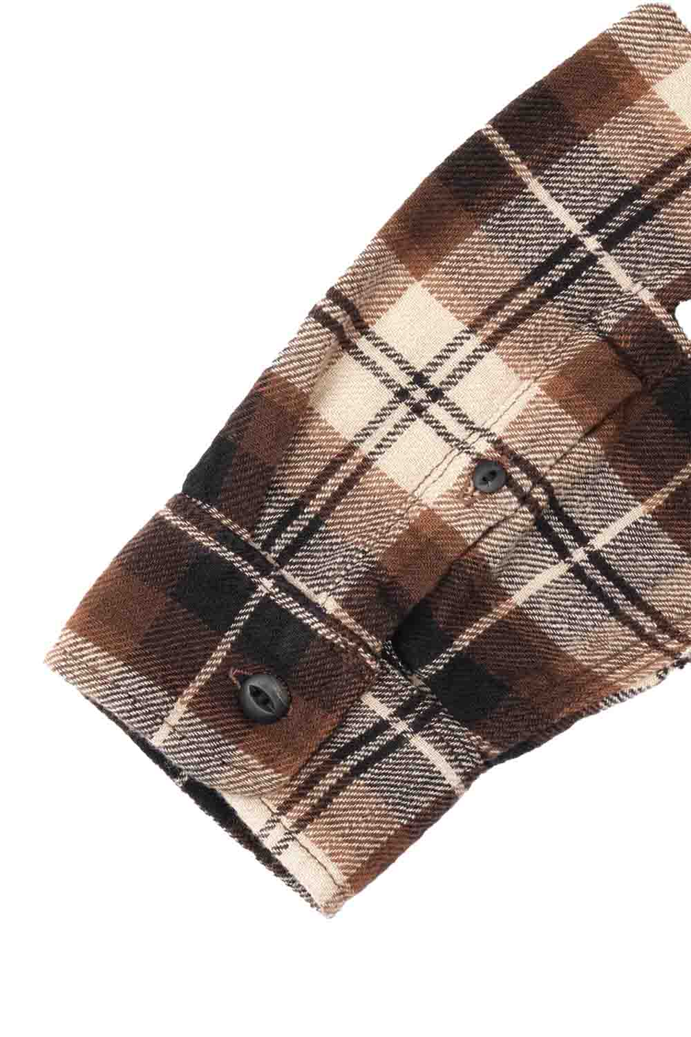 Freenote - Jepson Plaid Woven - Hickory Plaid - Sleeve