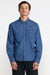 RVCA Denim Days Shirt in Indigo — Front view