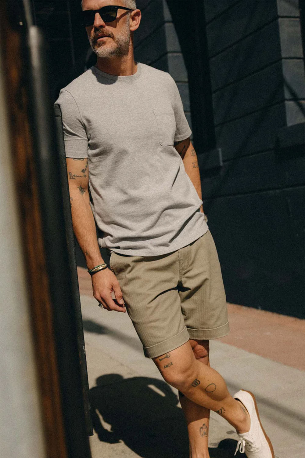 Taylor Stitch - Matlow Short - Baked Soil Herringbone - Model