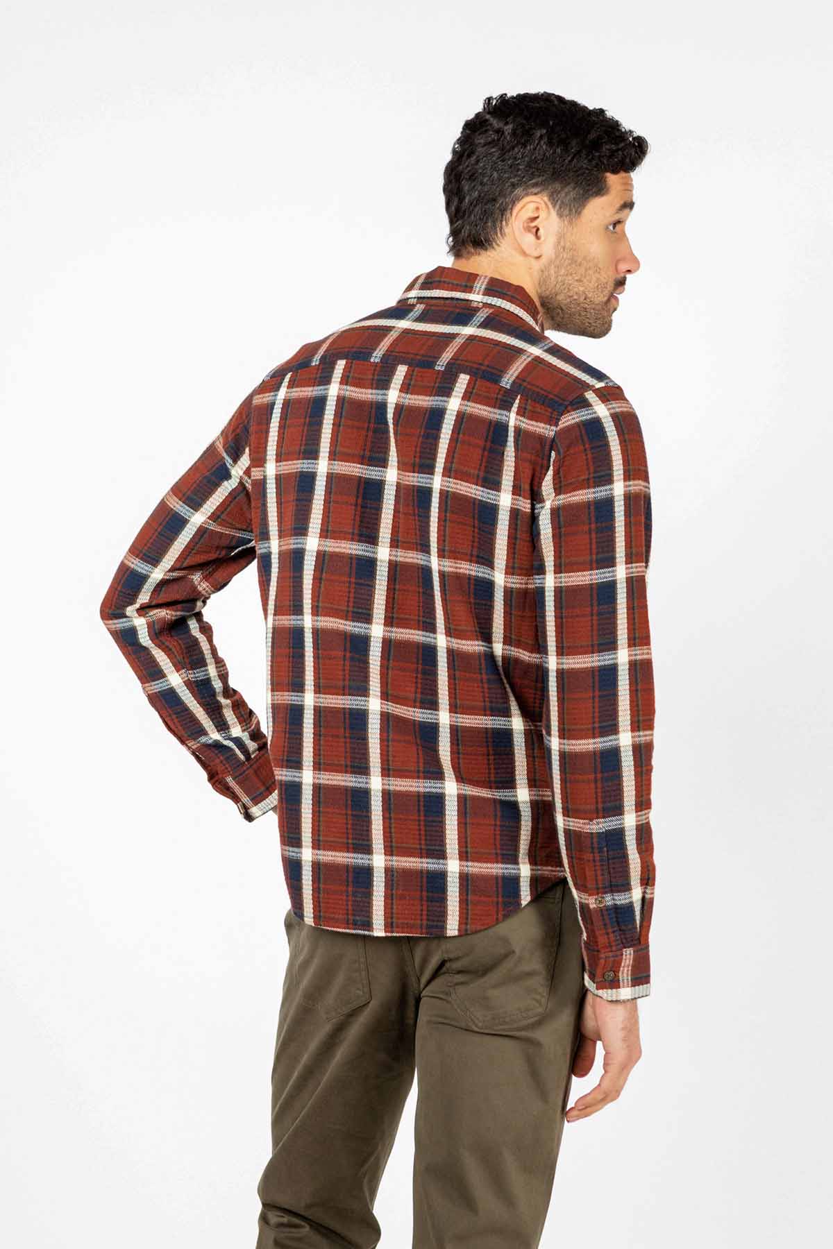 Bridge & Burn - Jude Shirt - Echo Ridge Plaid - Back