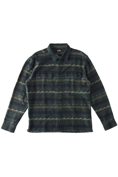 Billabong - Offshore Jacquard Flannel - Dark Forest - Flatlay