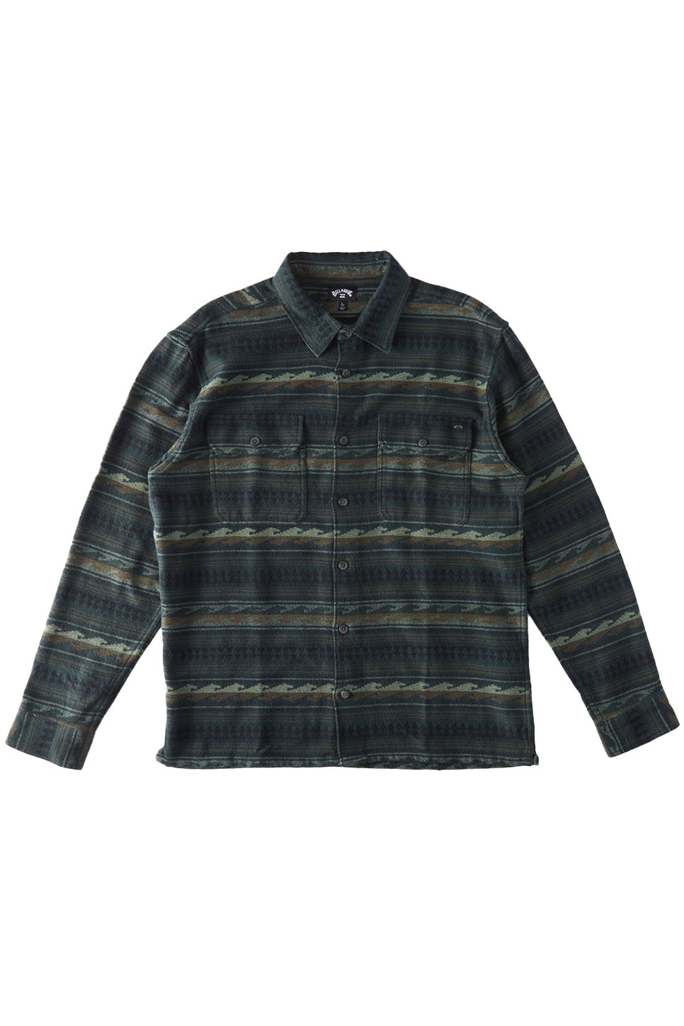 Billabong - Offshore Jacquard Flannel - Dark Forest - Flatlay