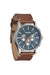 Nixon - Sentry Chrono Leather - Lt Gunmetal/Basalt/Sienna - Profile