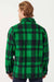 Filson - Mackinaw Jac Shirt - Acid Green/Black Heritage Plaid - Model Back