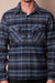 Freenote Cloth - Benson LS - Cobalt Blue Plaid - Model