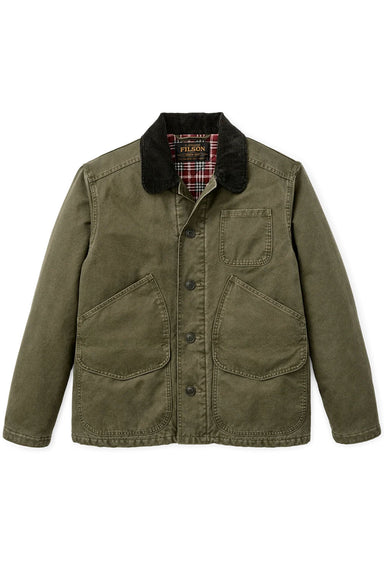 Filson - Insulated Canvas Outfitter Jacket - Dark Olive - Flatlay