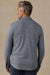 Faherty Legend Sweater Shirt in Navy Cream Pincheck — Back view