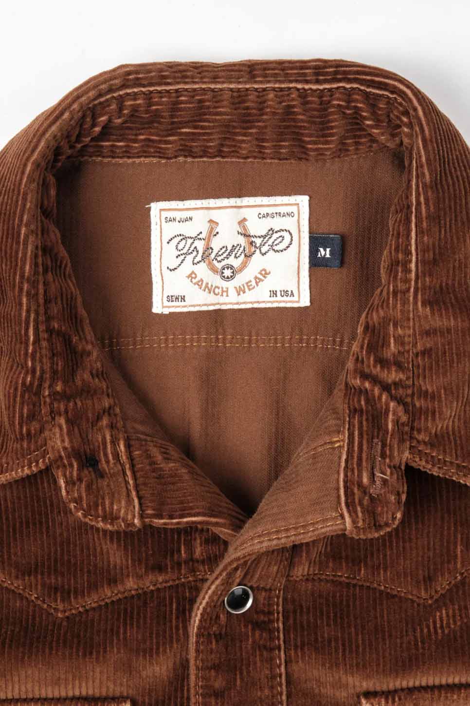 Freenote Cloth - Calico LS - Brown Cord - Collar
