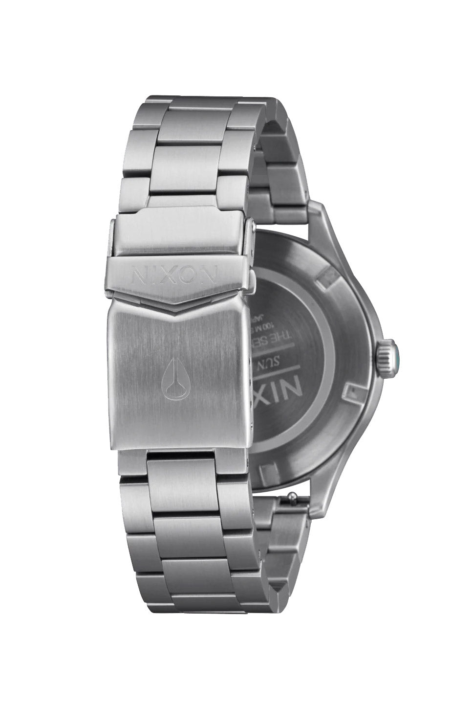 Nixon - Sentry Solar SS - Silver/Jasper - Back