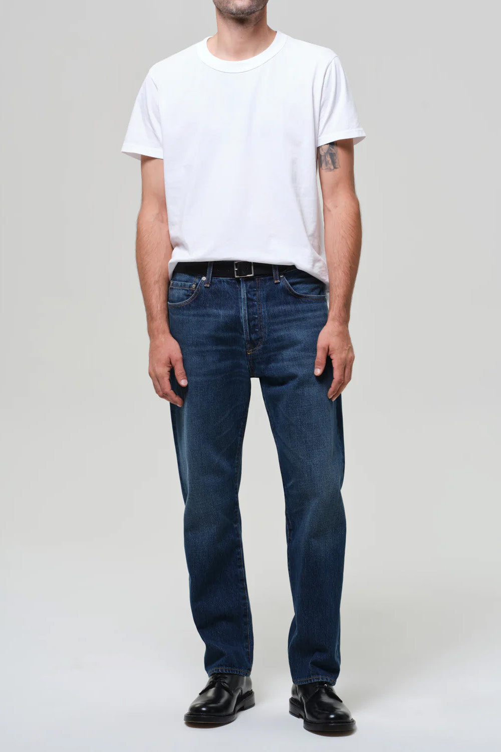 citizens of humanity beau relaxed straight vintage dark front