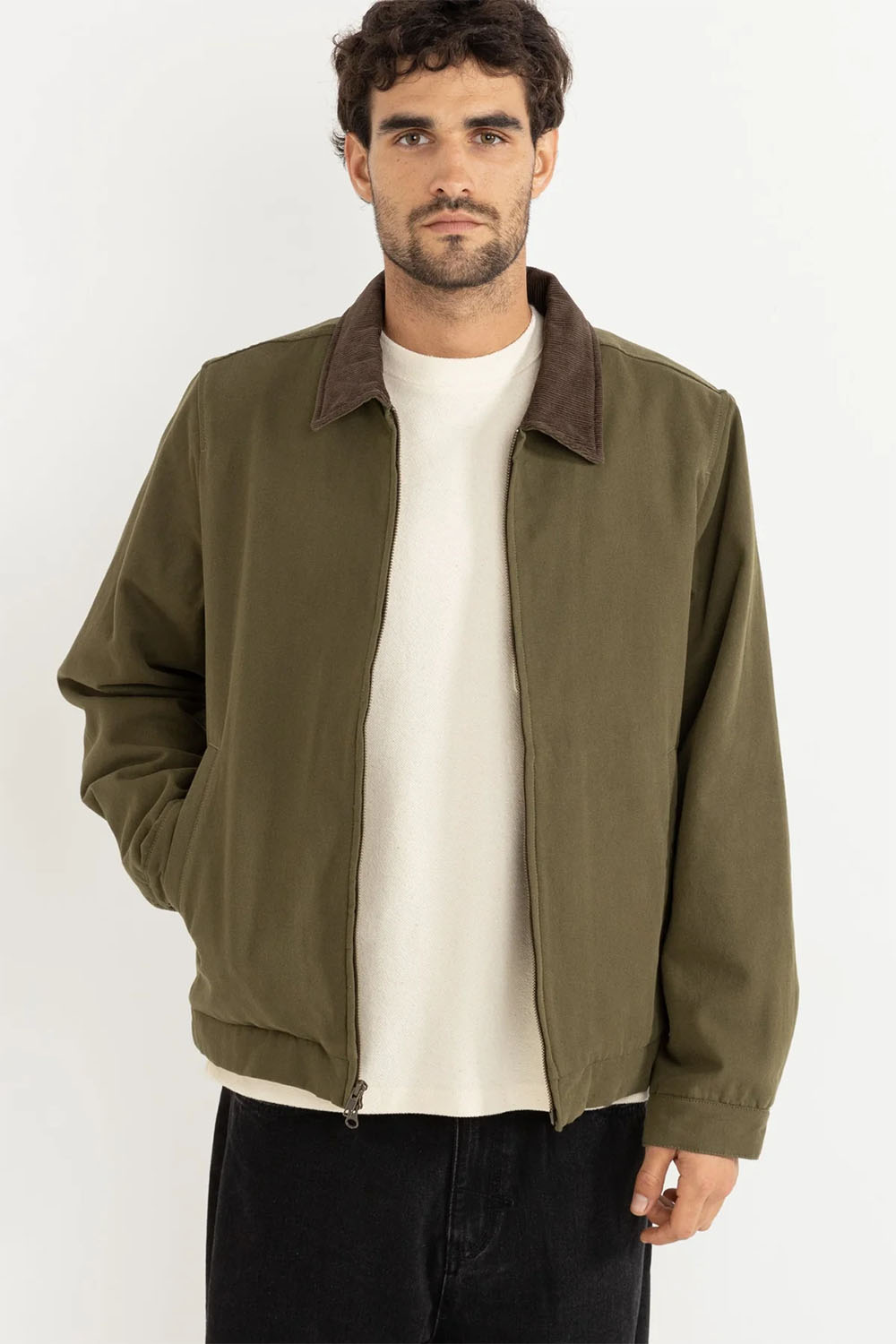 Rhythm James Jacket Olive Front